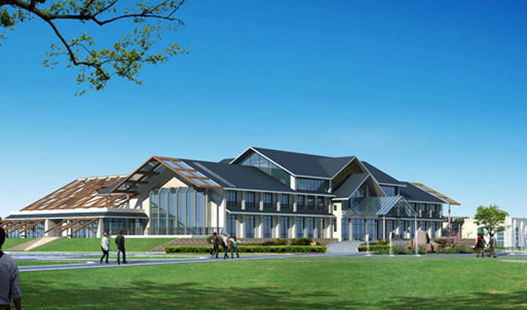 管理服務(wù)與加工區(qū)建筑群