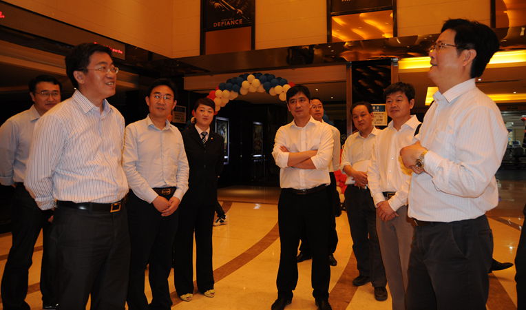 淮北市副市長朱浩東一行參觀華億環(huán)球影城