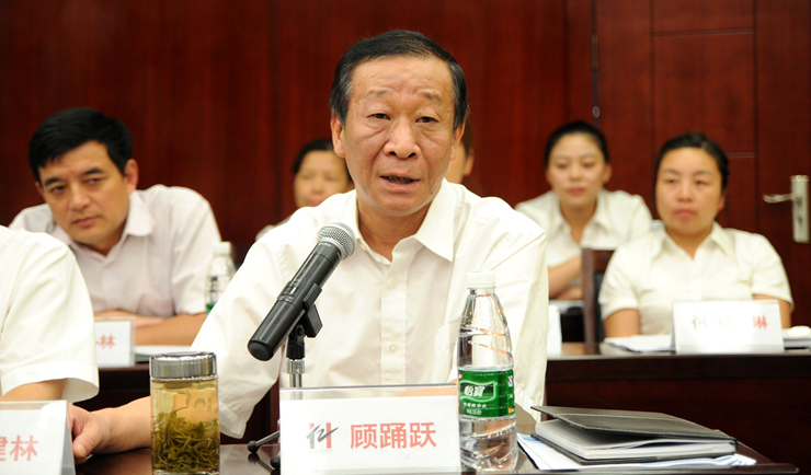 集團副總裁顧踴躍討論發言