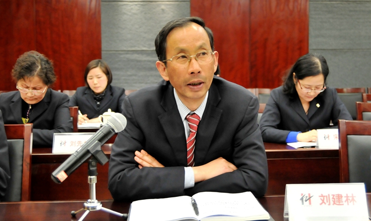 集團財務總監劉建林討論發言